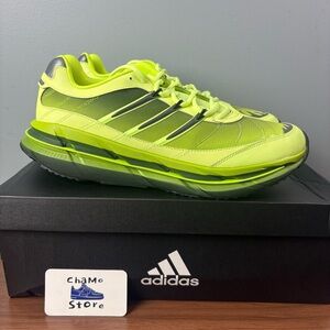 adidas Adistar HRMY Shoes JQ6787 Hi-Res Yellow / Iron Metallic Men’s Sz 12